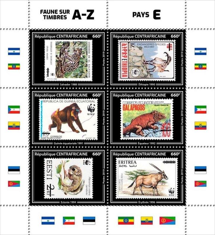 Weekend Aanbieding 31Okt en 01 en 02 ov. Afrika ( 04 ), Postzegels en Munten, Postzegels | Thematische zegels, Postfris, Dier of Natuur