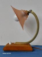 Art deco roze bureaulamp nachtlamp zwanenhals, Antiek en Kunst, Antiek | Lampen, Ophalen of Verzenden
