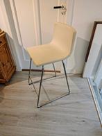 Leren barkruk, Huis en Inrichting, Barkrukken, Met voetsteun, 60 tot 90 cm, Leer, Ophalen of Verzenden