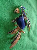 vogel met cloisonne en strass in doos nr br 028, Ophalen of Verzenden, Nieuw, Overige kleuren, Overige materialen