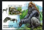 angola 2018 pf blok wildlife zoogdieren krokodillen apen, Ophalen of Verzenden, Postfris, Dier of Natuur