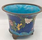 Oude Cloisonné cachepot, Ophalen of Verzenden