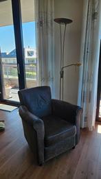 Leren Stoel met Lamp - Gratis Ophalen, Ophalen, Gebruikt, 75 tot 100 cm, Modern
