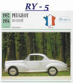 Ry5 autokaart peugeot 203 coupe ( 1952 - 1954 ), Ophalen of Verzenden, Zo goed als nieuw, Auto's