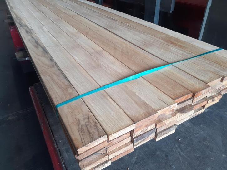 8 bundels hardhout vlonderplanken - uitverkoop / Weg=Weg, Tuin en Terras, Palen, Balken en Planken, Nieuw, Planken, 250 cm of meer