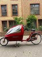 Tweedehands Bakfietsnl Cargo Classic Long - rood, Overige merken, Gebruikt, Huif, 3 kinderen