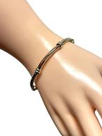 Tricolor Gouden Schakel Armband Holle Buis 18.5 cm / 14.4 g, Sieraden, Tassen en Uiterlijk, Armbanden, Onbekend, Ophalen of Verzenden