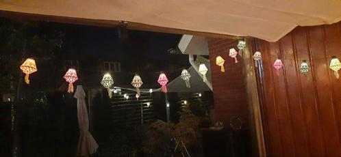 Lichtketting met 20 lampionnetjes, Tuin en Terras, Buitenverlichting, Nieuw, Overige typen, Overige materialen, Minder dan 50 watt