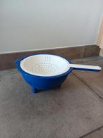 Tupperware duo vergiet, handvergiet met pootjes, zeef, Ophalen of Verzenden, Zo goed als nieuw, Wit, Overige typen