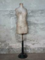 Oude Antieke Mannequin Buste Paspop op Voet Girard Paris Zij, Ophalen of Verzenden