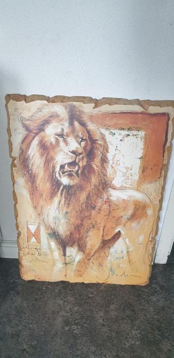 Leeuw Schilderij - Prachtig Kunstwerk beschikbaar voor biedingen