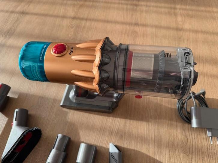 Dyson V12 Detect Slim Absolute, Witgoed en Apparatuur, Stofzuigers, Gebruikt, Stofzuiger, Minder dan 1200 watt, Reservoir, Ophalen