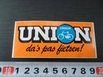 sticker UNION da's pas fietsen (oranje) *, Ophalen, Zo goed als nieuw
