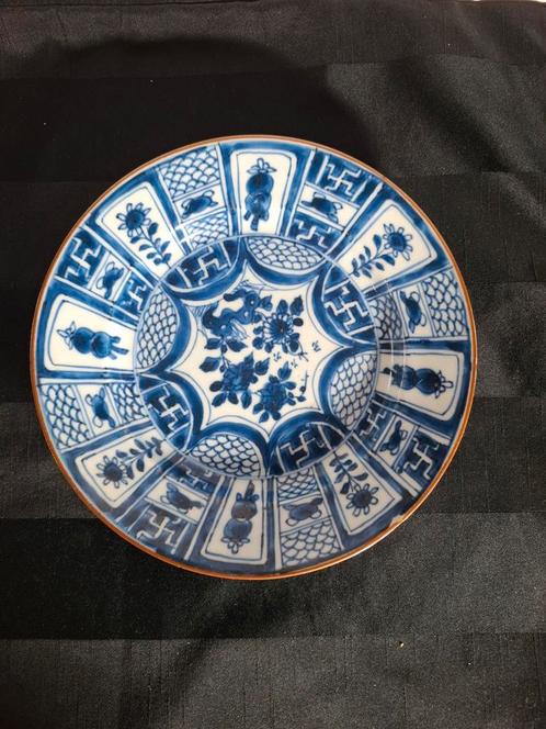 18e eeuws chinees bord wanli stijl., Antiek en Kunst, Antiek | Wandborden en Tegels, Ophalen of Verzenden