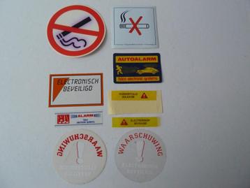 nr16 Waarschuwingsstickers 7 verschillende beschikbaar voor biedingen