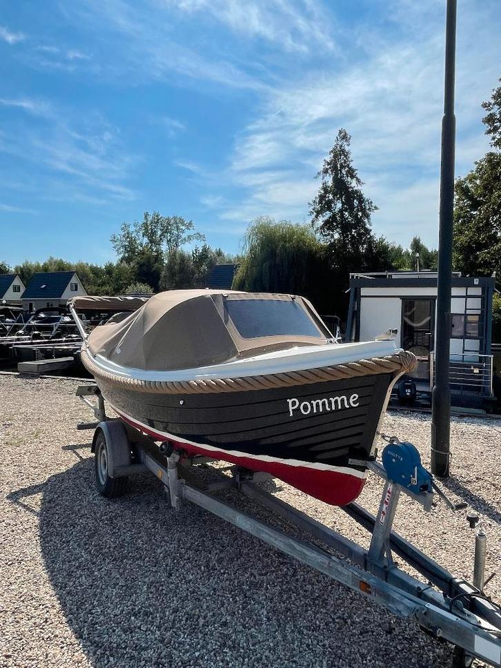 Arie Wiegmans 16 5.10m, Watersport en Boten, Sloepen, Zo goed als nieuw, 10 tot 30 pk, 3 tot 6 meter, Buitenboordmotor, Benzine