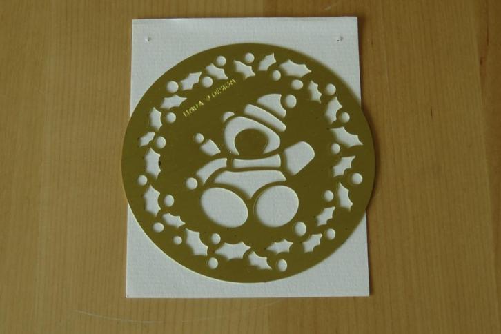 Embossing Sjabloon -Messing- Kerst, Hobby en Vrije tijd, Kaarten | Zelf maken, Zo goed als nieuw, Pons of Mal, Kerst, Ophalen