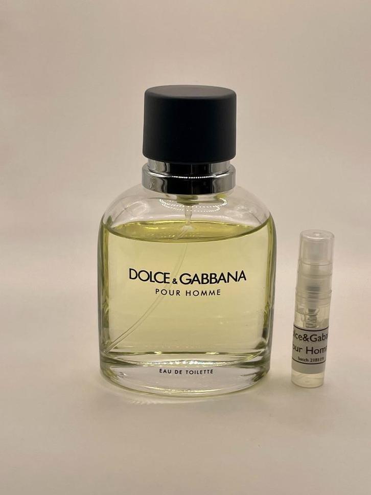 Dolce & Gabbana - Pour Homme sample | decant, Sieraden, Tassen en Uiterlijk, Uiterlijk | Parfum, Nieuw, Verzenden