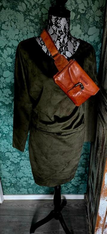 *NIEUW*K-DESIGN SUEDE GROENE JURK M -INFO ZIE ADVERTENTIE  beschikbaar voor biedingen