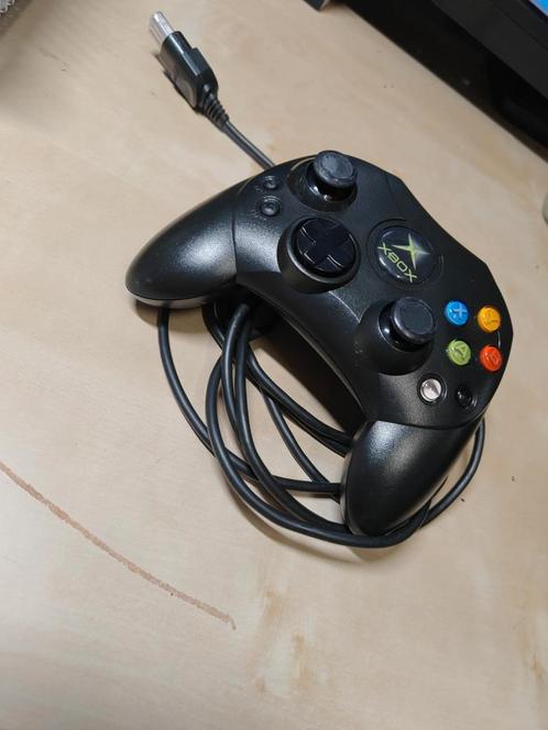 Originele Zwarte Xbox Controller S (OG Xbox)  Perfecte Staat, Spelcomputers en Games, Spelcomputers | Xbox | Accessoires, Zo goed als nieuw
