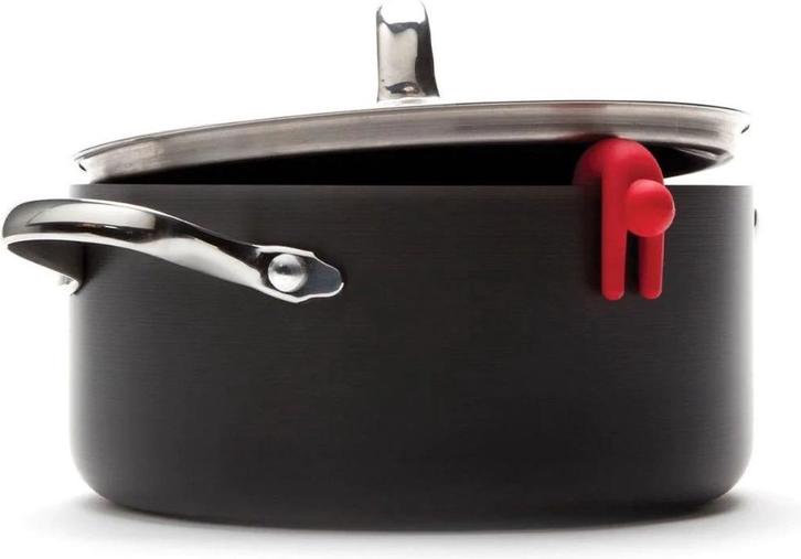 lid sid pannendeksel lifter  , set 2 poppetjes, Huis en Inrichting, Keuken | Potten en Pannen, Nieuw, Koekenpan of Braadpan, Overige materialen