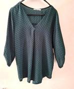 Donkergroene blouse met stippen – Typical Jill maat XL, Kleding | Dames, Blouses en Tunieken, Maat 46/48 (XL) of groter, Ophalen of Verzenden