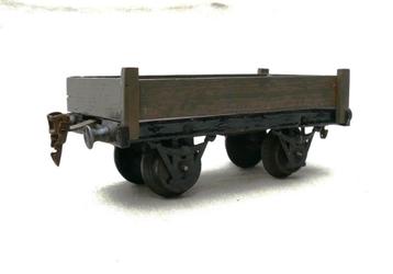 spoor 1 zelfbouw open goederenwagonnetje 45mm Marklin. beschikbaar voor biedingen