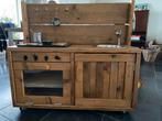Kinderkeuken speelkeuken steigerhout, Ophalen, Zo goed als nieuw, Hout, Speelkeuken