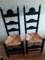 2 ANTIEKE EIKEN STOELEN, Huis en Inrichting, Stoelen, Ophalen, Twee