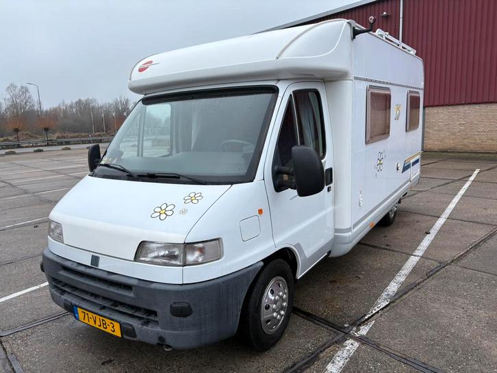 Burstner t595, Caravans en Kamperen, Campers, Particulier, tot en met 4, Half-integraal, Bürstner, Fiat, Diesel, Handgeschakeld