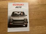 Suzuki Alto Brochure - 1983 met prijslijst, Ophalen of Verzenden, Zo goed als nieuw