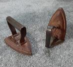 2 Antieke strijkijzers, Ophalen of Verzenden