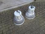 fabrieks lampen aluminium, Huis en Inrichting, Lampen | Hanglampen, Ophalen, 50 tot 75 cm, Reinder, Zo goed als nieuw