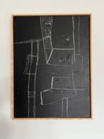 HKliving schilderij Brutalism zwart 60x80cm, Ophalen