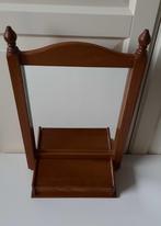 Vintage houten spiegel met kammenbakje, Huis en Inrichting, Woonaccessoires | Spiegels, Minder dan 50 cm, Ophalen of Verzenden