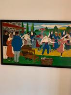 Schilderij Madrid jaren 50 - Uniek!, Antiek en Kunst, Kunst | Schilderijen | Klassiek, Ophalen of Verzenden