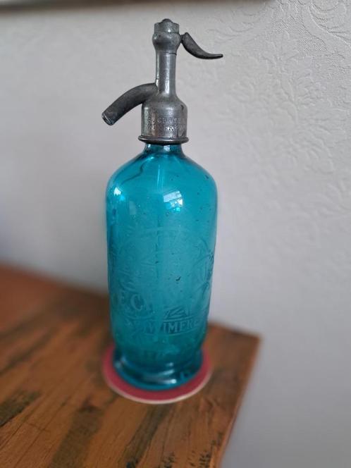 Mooie spuitfles uraniumglas, Antiek en Kunst, Antiek | Glas en Kristal, Ophalen of Verzenden