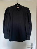 JOSH V zwarte blouse ZIVA met pof / ballon mouwen mt M, Ophalen of Verzenden, Zo goed als nieuw, Maat 38/40 (M), Zwart