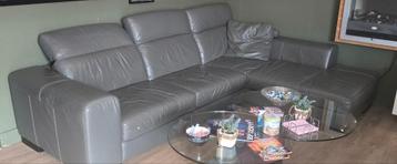 Lederen Hoekbank Montell Grijs beschikbaar voor biedingen