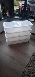 Opbergboxen - 80x40x16 cm - Stapelbaar, Huis en Inrichting, Woonaccessoires | Kisten, Ophalen, Minder dan 50 cm, Minder dan 50 cm