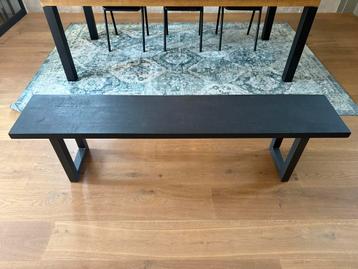 Zwarte Eetkamerbank - 180cm beschikbaar voor biedingen