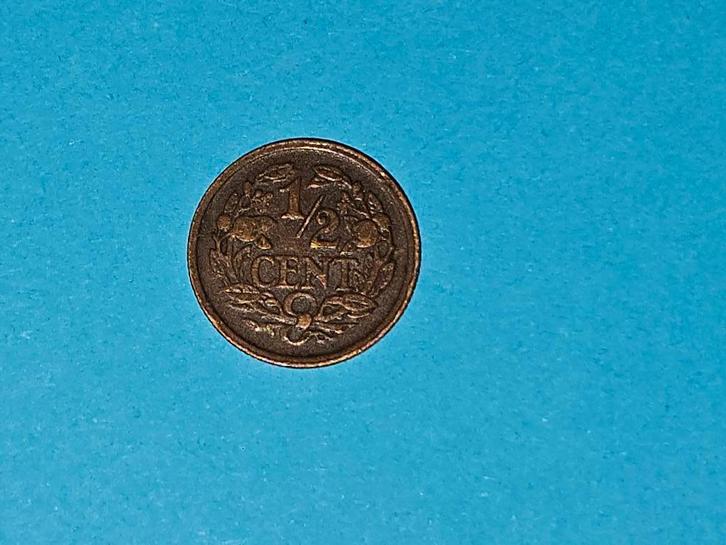 Halve cent 0,5 cent 1921, Postzegels en Munten, Munten | Nederland, Losse munt, Overige waardes, Koningin Wilhelmina, Ophalen of Verzenden
