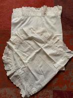 Oud lakentje en sloopje uit 1960, Gebruikt, Jongetje of Meisje, Ophalen of Verzenden, Wit