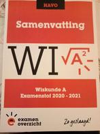 ExamenOverzicht - Samenvatting Examenstof Wiskunde A HAVO, Gelezen, Nederlands, Ophalen of Verzenden, ExamenOverzicht