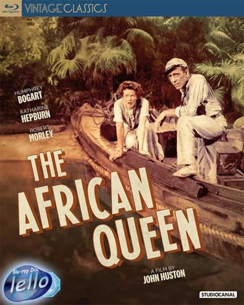 Blu-ray: The African Queen (1951 Humphrey Bogart) UK SC NN, Cd's en Dvd's, Blu-ray, Nieuw in verpakking, Avontuur, Ophalen of Verzenden