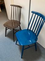 Tapiovaara vintage eetkamerstoel (2) € 60 alleen deze week!, Huis en Inrichting, Stoelen, Blauw, Gebruikt, Ophalen