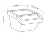 Opberbakken van ikea 3x, Huis en Inrichting, Ophalen, Zo goed als nieuw