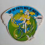 Leuke oude sticker.   Op de Fiets mis je niets.   BOVAG., Verzamelen, Stickers, Ophalen of Verzenden, Zo goed als nieuw, Overige typen