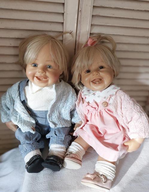 2 ondeugende brigitte lemann poppen, een tweeling, Verzamelen, Poppen, Zo goed als nieuw, Pop, Ophalen