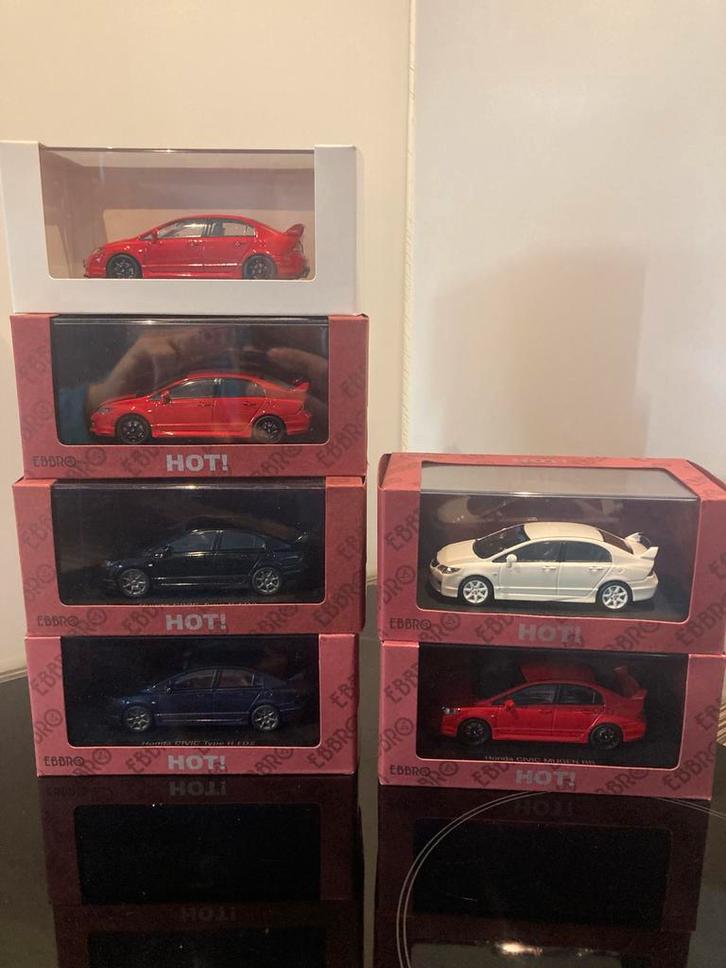 Honda Civic Type R FD2 Ebbro Mugen, Hobby en Vrije tijd, Modelauto's | 1:43, Nieuw, Auto, Overige merken, Ophalen of Verzenden